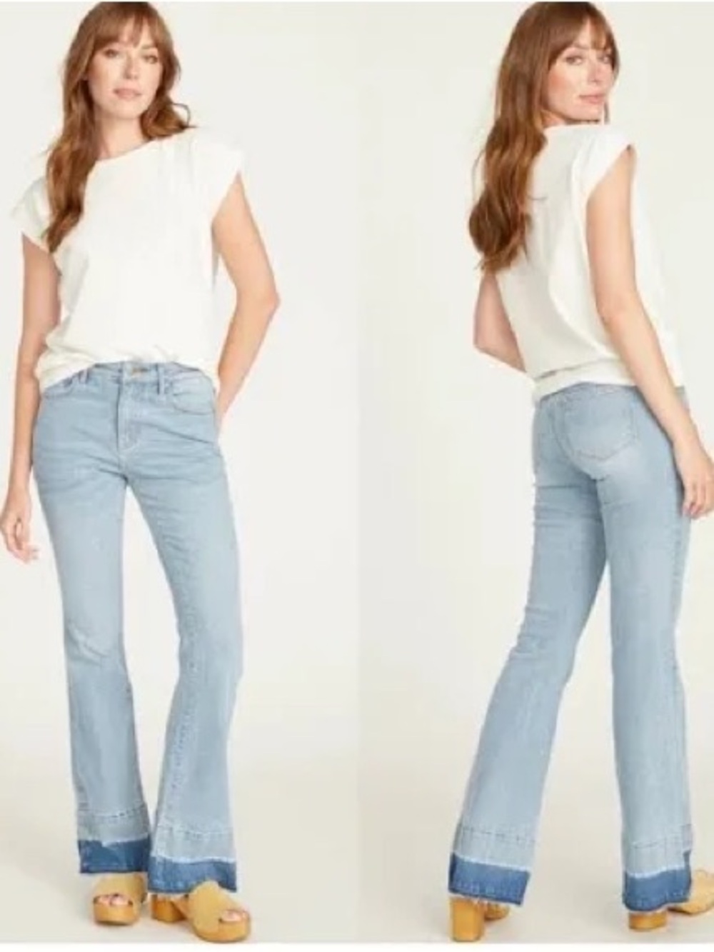 Free People x DRIFTWOOD Wyatt Relased Flare Hem jeans